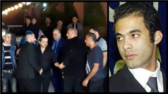 تامر حسني في عزاء الراحل هيثم أحمد زكي