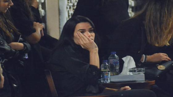 انهيار خطيبة الراحل هيثم أحمد زكي في العزاء